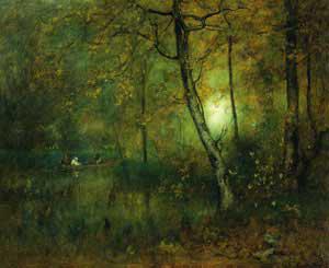 George Inness Pool in the Woods Sweden oil painting art
